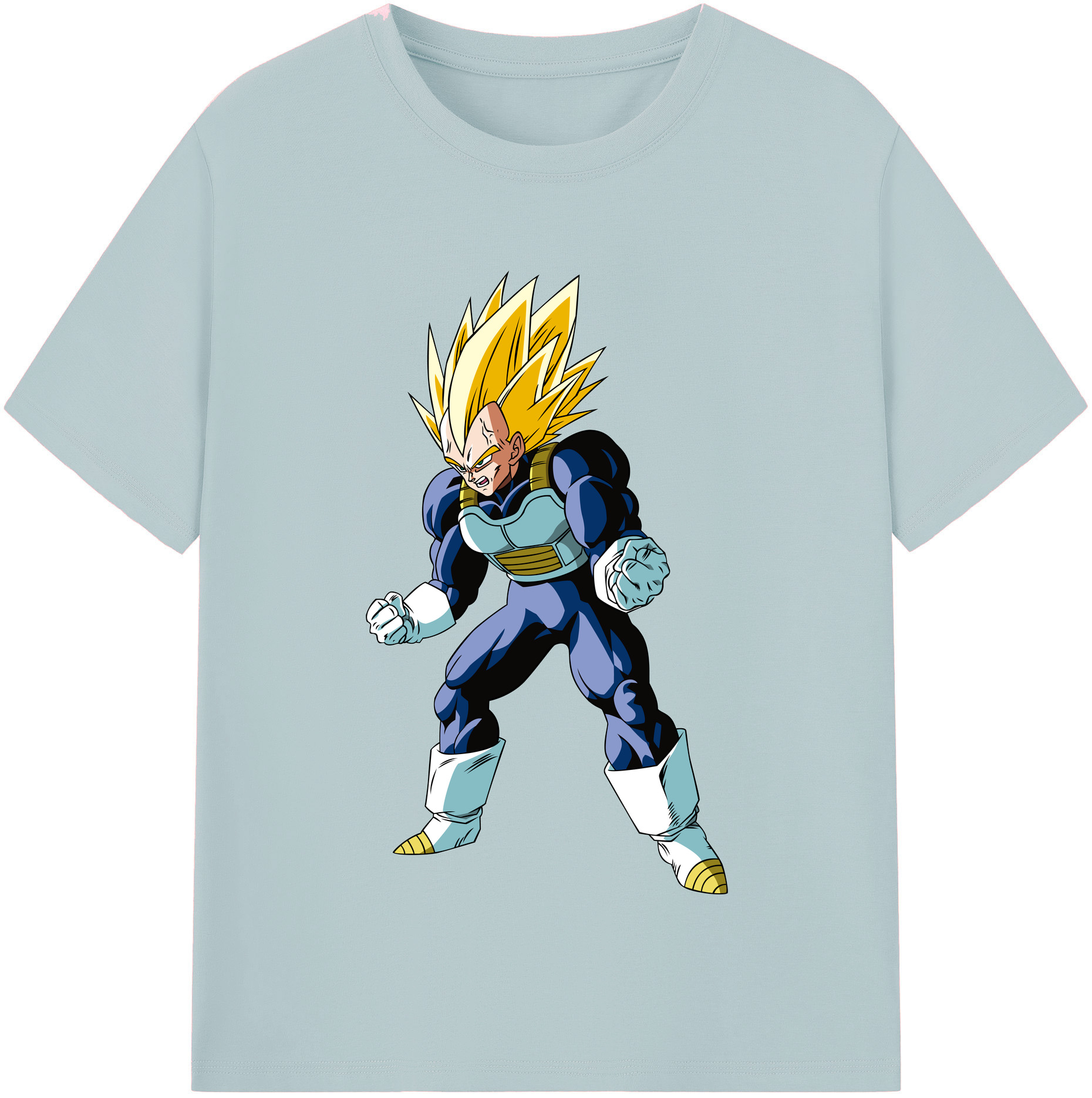 （画像用） ドラゴンボール ベジータ四世（Bejīta Yonsei）DRAGON BALL Vegeta IV 綿100％半袖Tシャツ（フロントプリント）